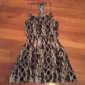 Snakeskin Racerback dress