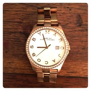 Marc Jacobs rose gold boyfriend watch