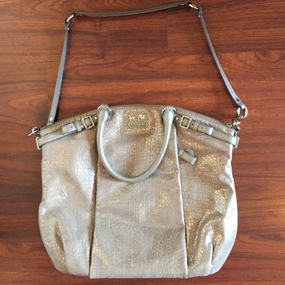 Coach Handbags - COACH MADISON EMBOSSED METALLIC LEATHER