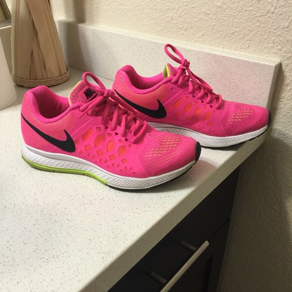 Pink Nike shoes
