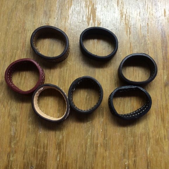 Coach leather strap loops