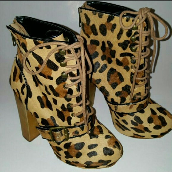 Steven Madden Printed High Heel Boots