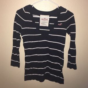 Striped mid sleeve Hollister shirt