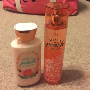 Bath & Body Works Georgia Peach perfume and lotion