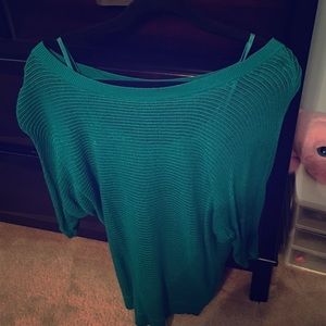 Express Off shoulder sweater with matching tank
