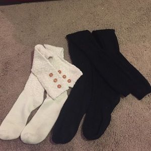 Bundle Boots warmers (cream colored and black)