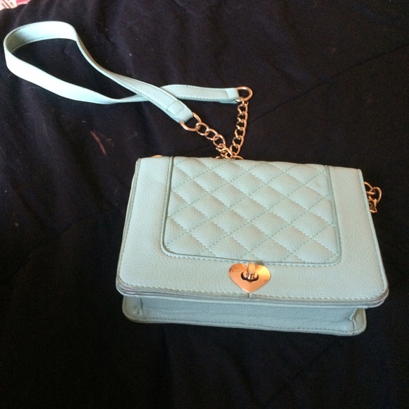 Pastel Blue Over-The-Shoulder Purse