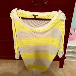 Express Off shoulder sweater with matching tank