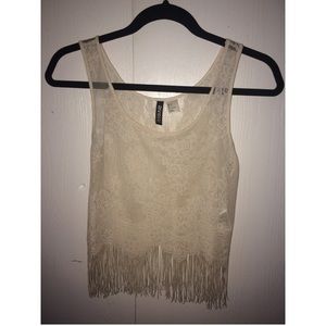 lace fringe top