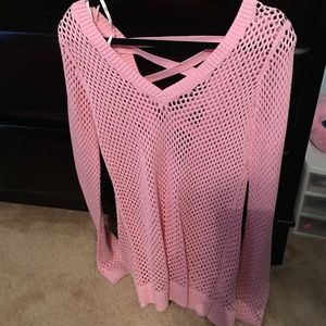 Guess Pink Size Medium Sweater NWT