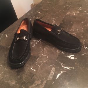 Gucci suede loafers