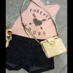 2X1-Girls bundle- jeans shorts And tank top