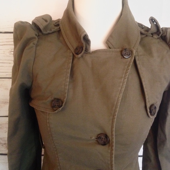 BB Dakota Jackets & Blazers - BB Dakota Military Trench Jacket