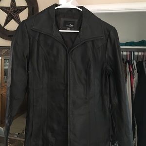 Leather Jacket. Very cute for work!