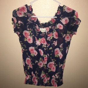 Floral Abercrombie and Fitch blouse