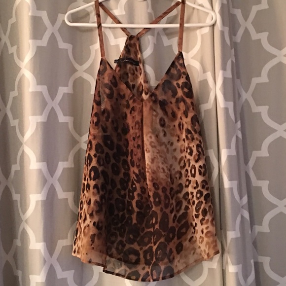 Bloomingdales Patterson J Kincaid Leopard Tank