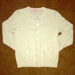 ❤️SOLD❤️EUC Lilly Pulitzer White Cardigan ❤️