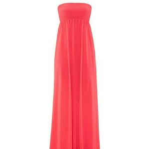 Coral tube dress