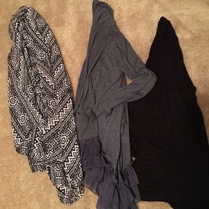 Kimono cardigan cute lot Aztec ruffle s/m