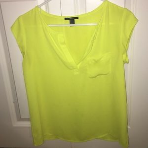 Lime Green/yellow F21 blouse