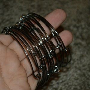 12 black gloss bracelets