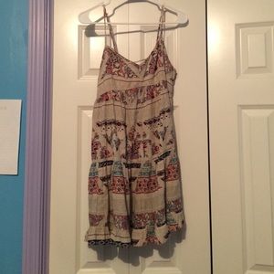 a printed sundress