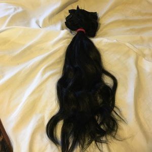 Black hair extensions 22 inches 240 grams