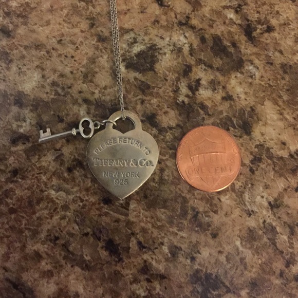 Tiffany & Co. heart with key necklace