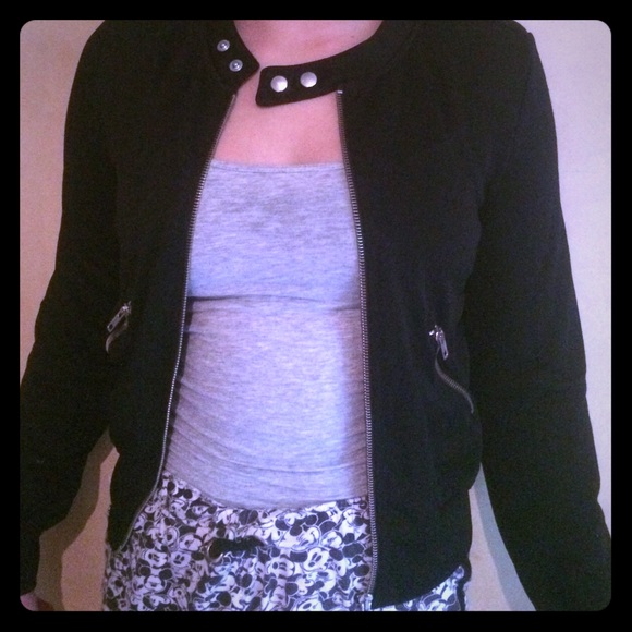 Black motorcycle jacket