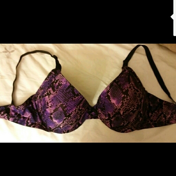 New purple and pink snakeskin pattern bra
