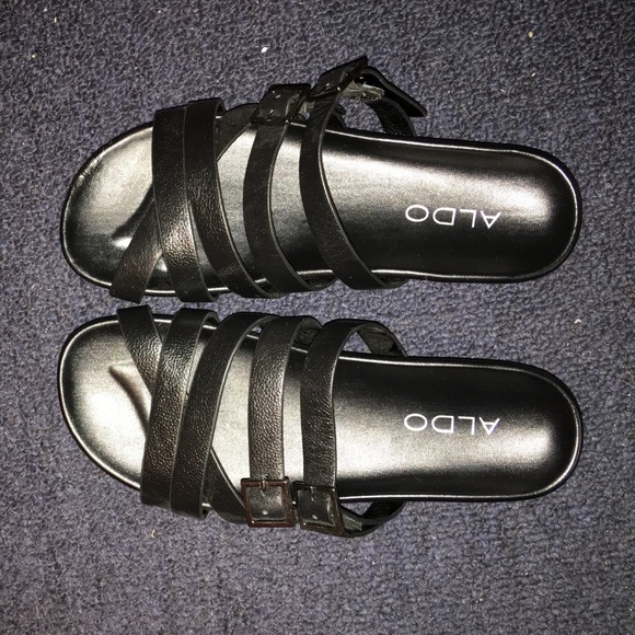 ALDO Black Strappy Sandals