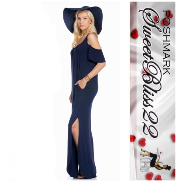 ️💄SOLD OUT Cold Shoulder Maxi💄 - Picture 2 of 2