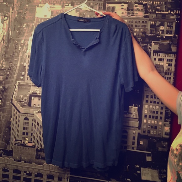 Blue v neck