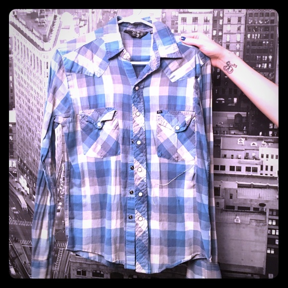 Blue urban outfitters flannel