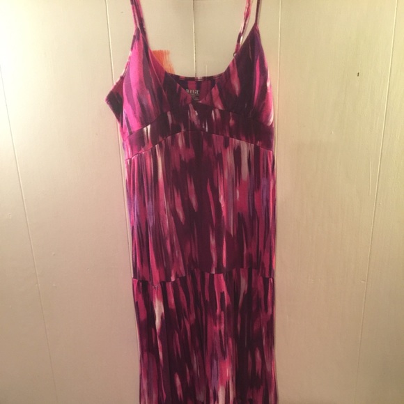 Purple and pink tye dye maxi dress