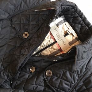 Burberry quilted jacket: black