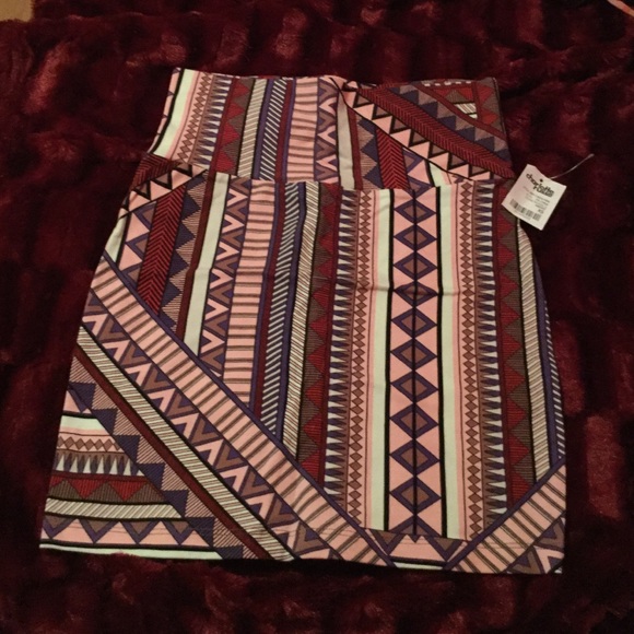 Pattern high wasted skirt