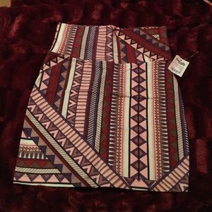 Pattern high wasted skirt