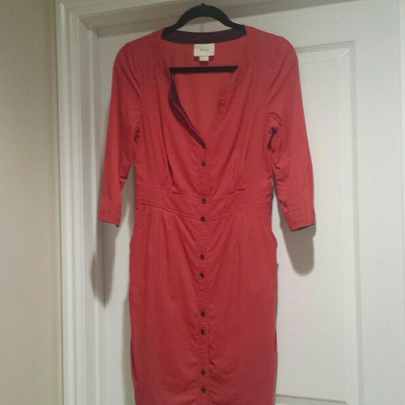 Anthropologie Maeve Corduroy dress