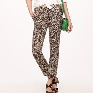 Jcrew cafe Capri leopard