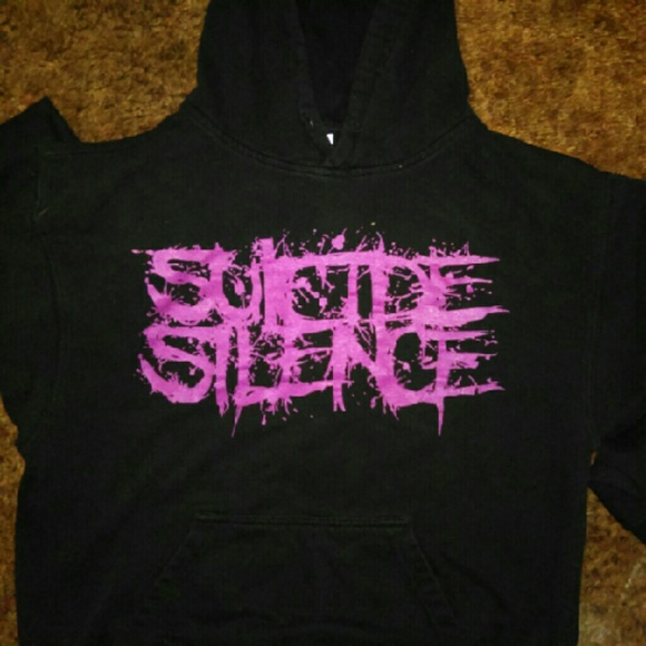 Unisex Suicide Silence hoodie and Howlite bracelet