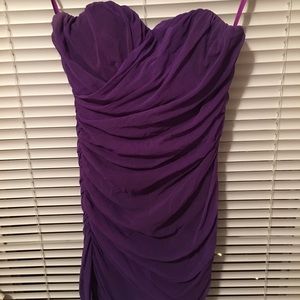 Rave size small open back purple dress