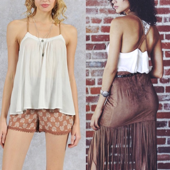 🆕SUSIE sexy back tank - OFF WHITE - Picture 3 of 3