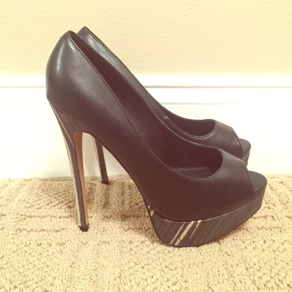 Peep toe heels