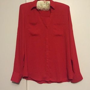 Red blouse