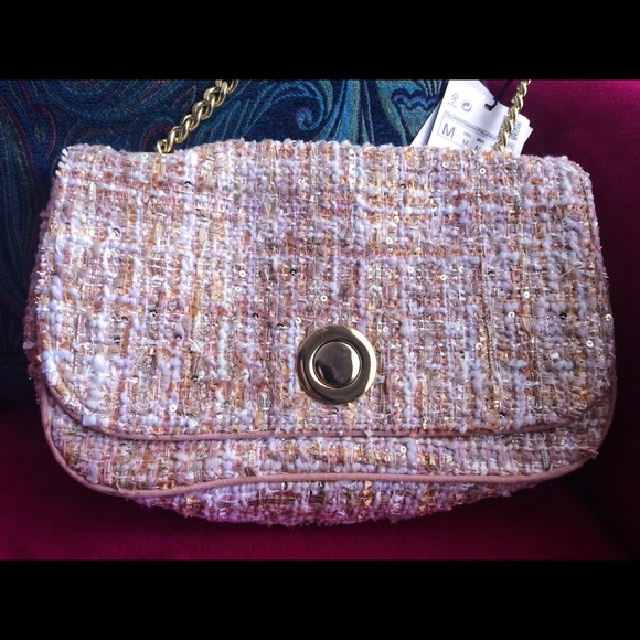 ✨SOLD✨ ZARA Chain Tweed Crossbody Bag ✨✨✨ - Picture 3 of 4