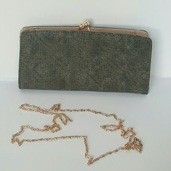 Clutch with Removable Chain Shoulder Strap