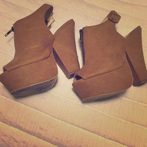 CALL IT SPRING Camel platform wedges!