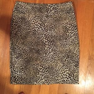 Express Leopard print skirt, sz 4
