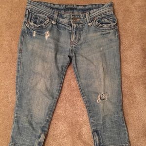 Armani exchange denim Jean cropped Capri size 2